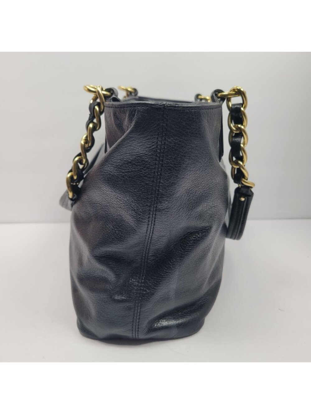 Coach Madison Women's Black Soft Leather Tote Bag H1294-20466 - Picture 4 of 11